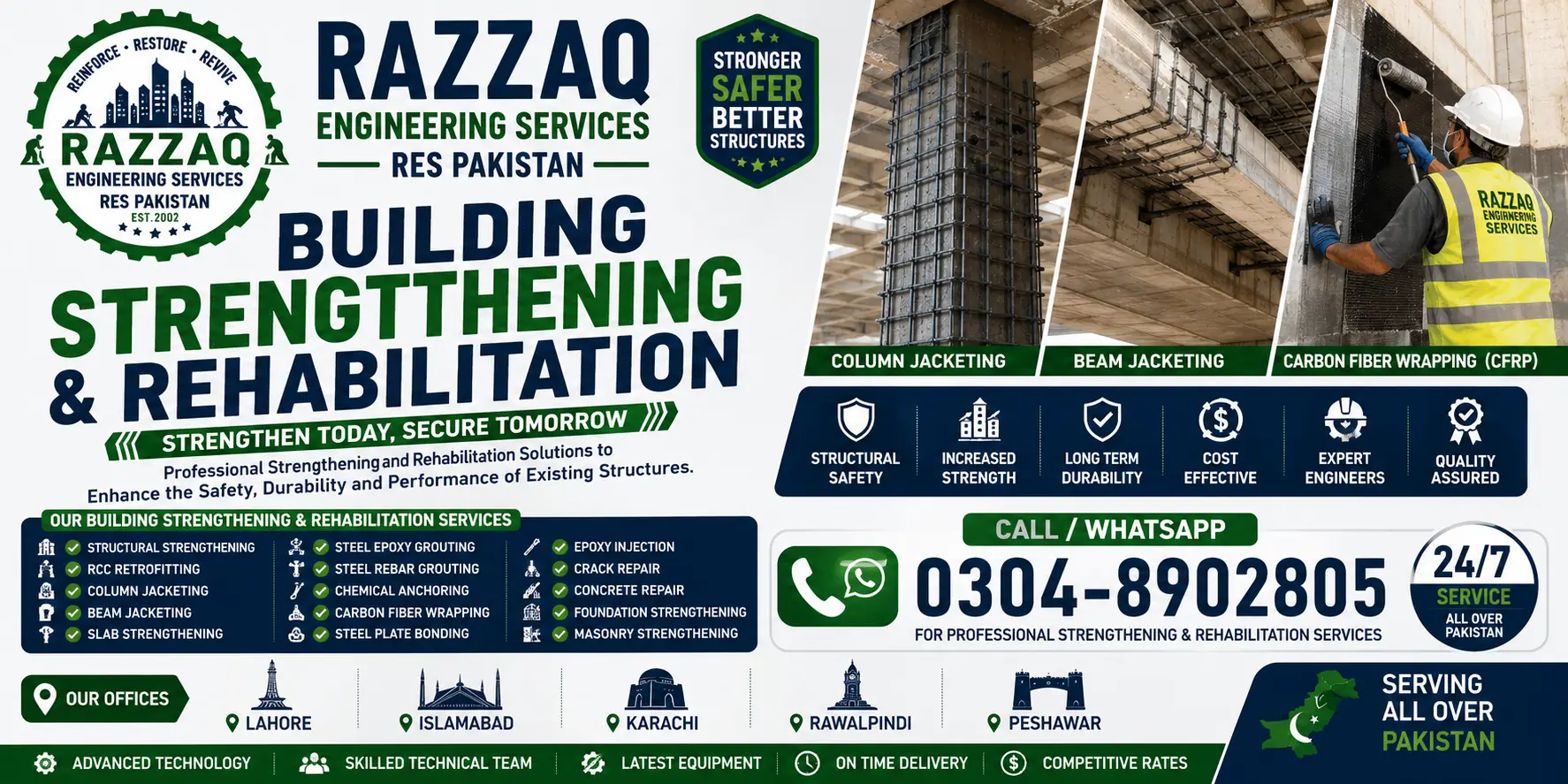 Building Strengthening and Rehabilitation Services in Pakistan | Structural Strengthening Specialists - Detail